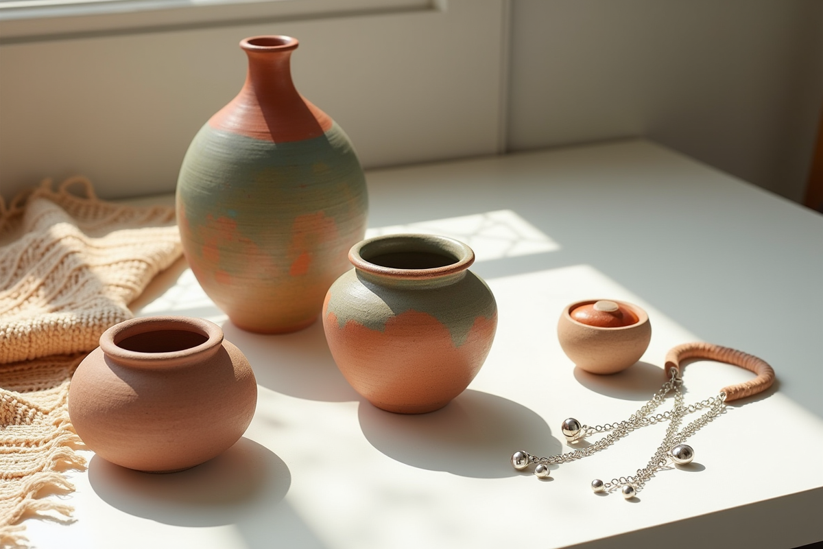 Exposition de céramiques textiles et bijoux faits main