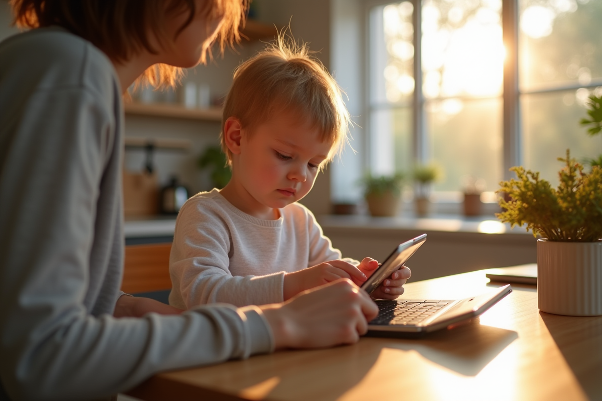 Contrôle parental et limitation du temps d’utilisation de tablettes pour enfants